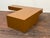Brown lacquer 'L" shaped lacquered minimalist Post Modern coffee table emulating the design of Donald Judd's monumental...