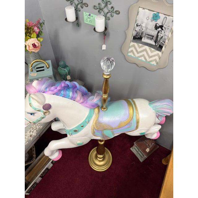 This vintage Radio Flyer horse has been up cycled into a charming carousel horse inspired by My Little Pony - she even has...