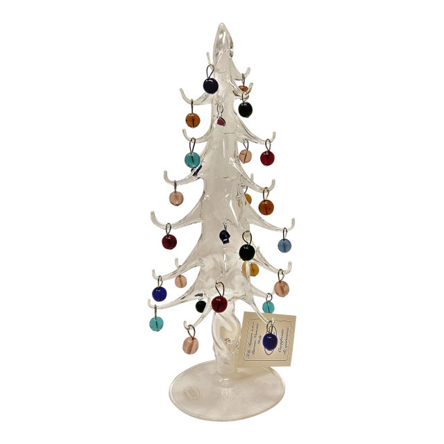 Tessaro Raffaele Murano Glass Christmas Tree For Sale