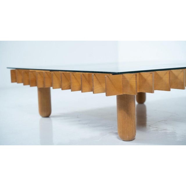 Mid-Century Modern Coffee Table in the style of Gianfranco Frattini, Italy, 1970s For Sale - Image 3 of 10