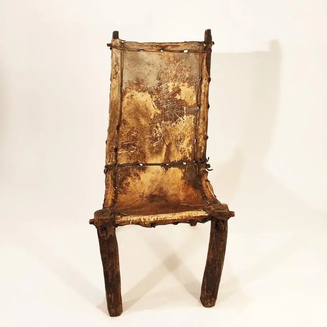 Early 20th Century Sculptural Ethiopian Chair For Sale - Image 5 of 13
