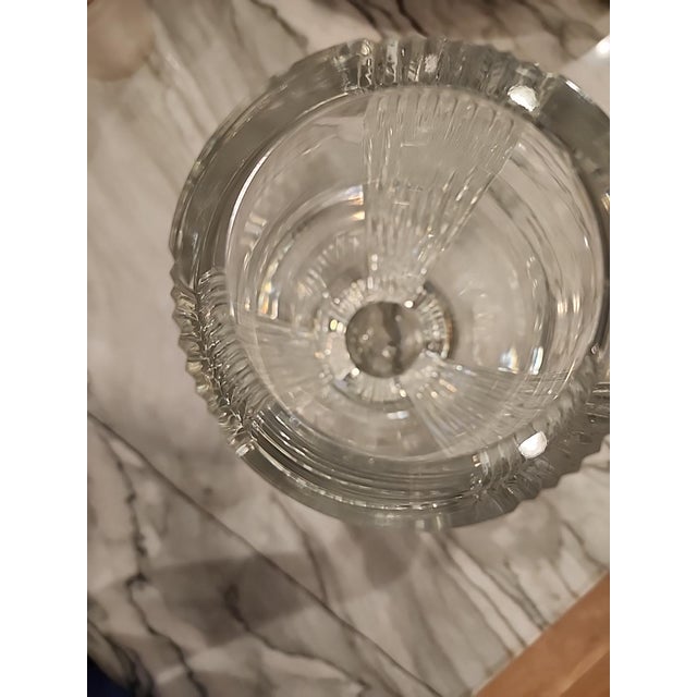 Vintage Lenox 11" Heavy Cut Crystal Vase, 1992 or Earlier – 9.9 LBS For Sale - Image 18 of 18
