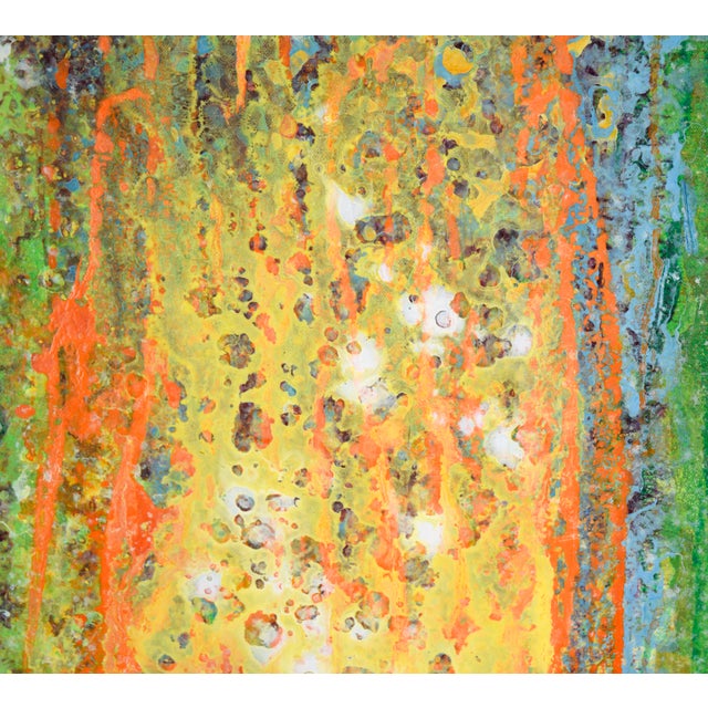 Yellow, Green, and Orange - Abstract Expressionist Composition by Charles David Francis For Sale In Monterey, CA - Image 6 of 10
