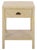 Apis Raffia 1 Drawer 1 Shelf Accent Table in Natural For Sale - Image 9 of 9