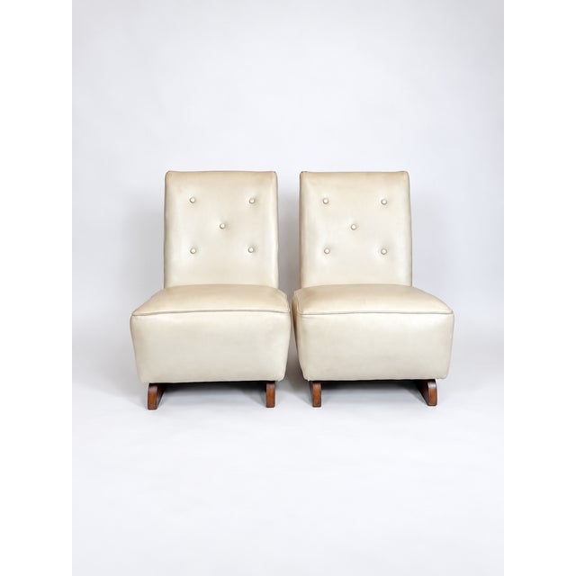 Mid-Century Modern Willem Penaat Style Modernist Lounge Chairs, 1930s — Pair For Sale - Image 3 of 7