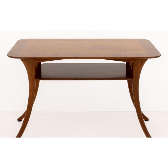 Mid 20th Century t.h. Robsjohn-Gibbings X Widdicomb Walnut Table For Sale - Image 5 of 10