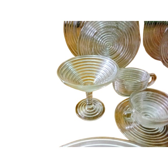 1930s Art Deco Manhattan Dinner Set for 2 - 14 pcs For Sale In Dallas - Image 6 of 6
