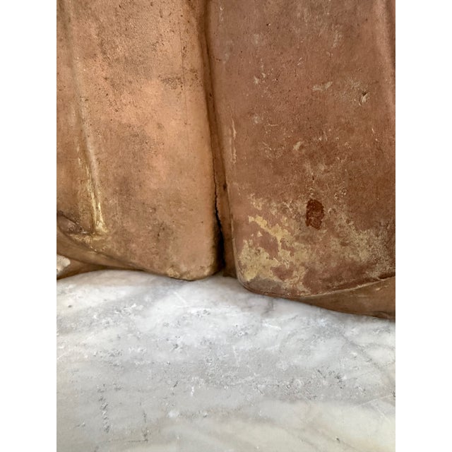 Early 19th Century Edo Period Japanese Polychrome Ceramic Samurai Figure W/ Fan For Sale - Image 11 of 11