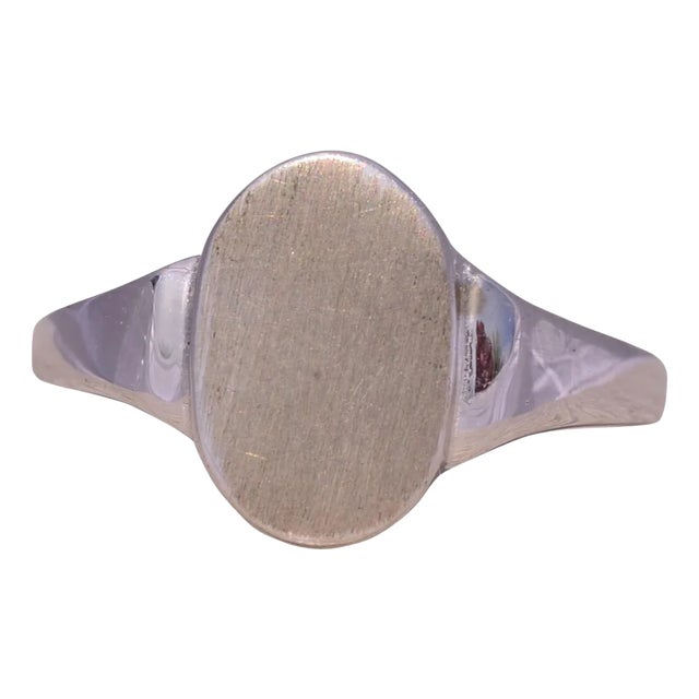 The Classic Signet: White Gold Signet Ring For Sale