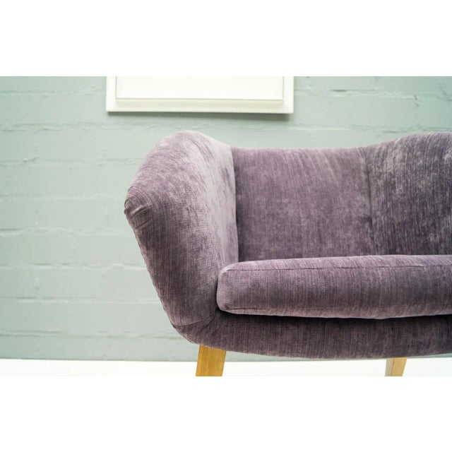 Metal Mid-Century French Purple Cocktail Chair, 1950s For Sale - Image 7 of 11