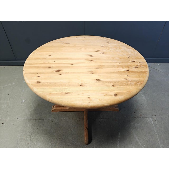1970s Vintage Dining Table in Pine, 1970s For Sale - Image 5 of 9