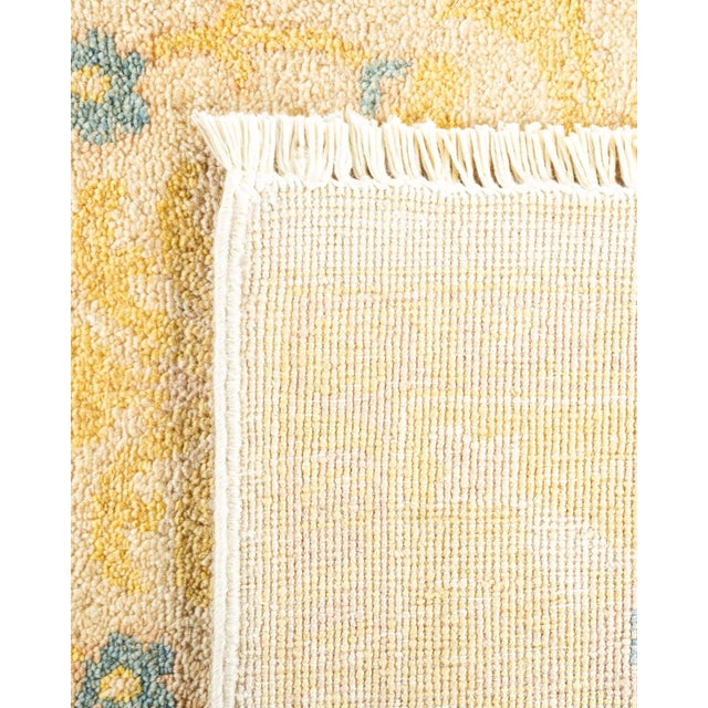 2000 - 2009 Eclectic, One-of-a-Kind Hand-Knotted Area Rug in Ivory, 6' 3" x 9' 2" For Sale - Image 5 of 8