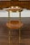 English Midcentury Mahogany Oval Two-Tiered Table with Brass Accents For Sale - Image 4 of 12