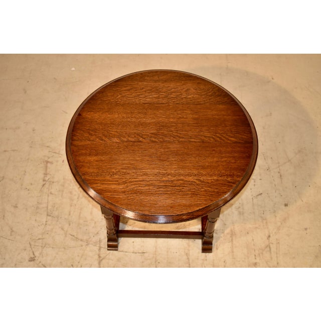 Brown Late 19th Century Monk's Convertible Seat and Side Table For Sale - Image 8 of 8