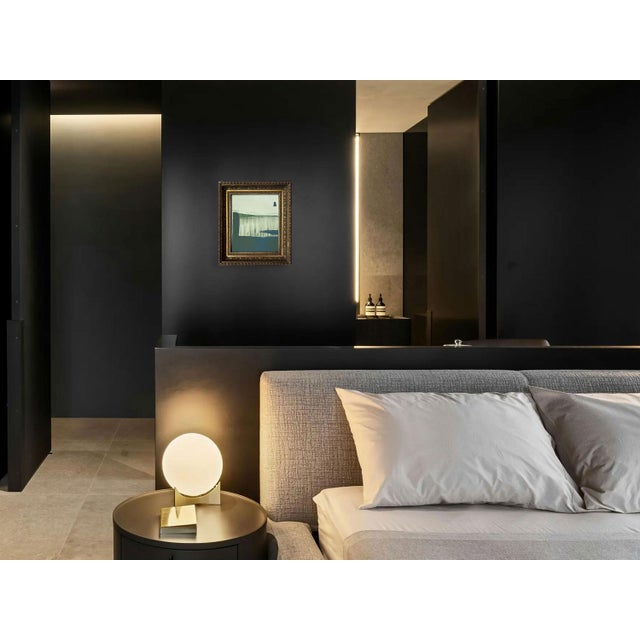 “Serenity Pines" Green Abstract Art in Antique Frame, Transitional Living Room Art by JTS For Sale - Image 10 of 11