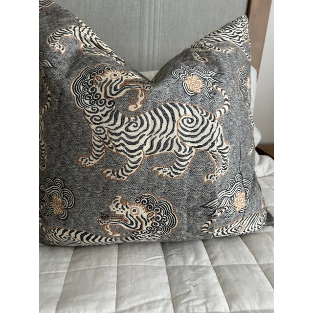 2020s Pair of Clarence House Tibet Tiger Pilllows For Sale - Image 5 of 7