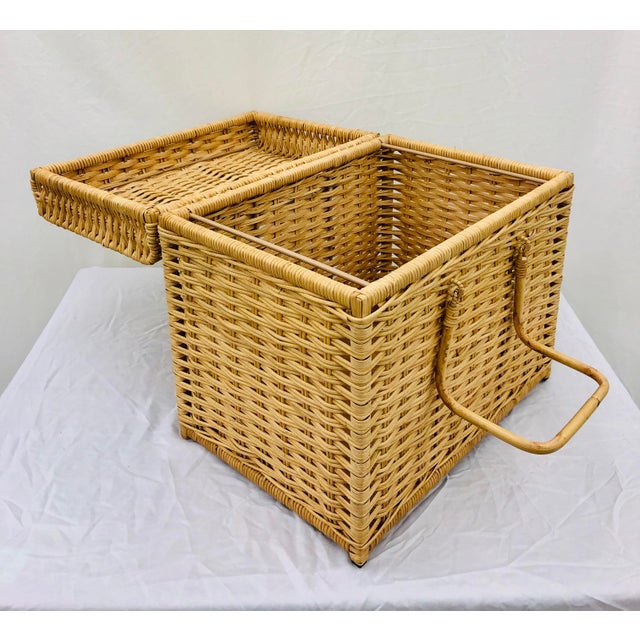 Woven Wicker Filing Box Chairish