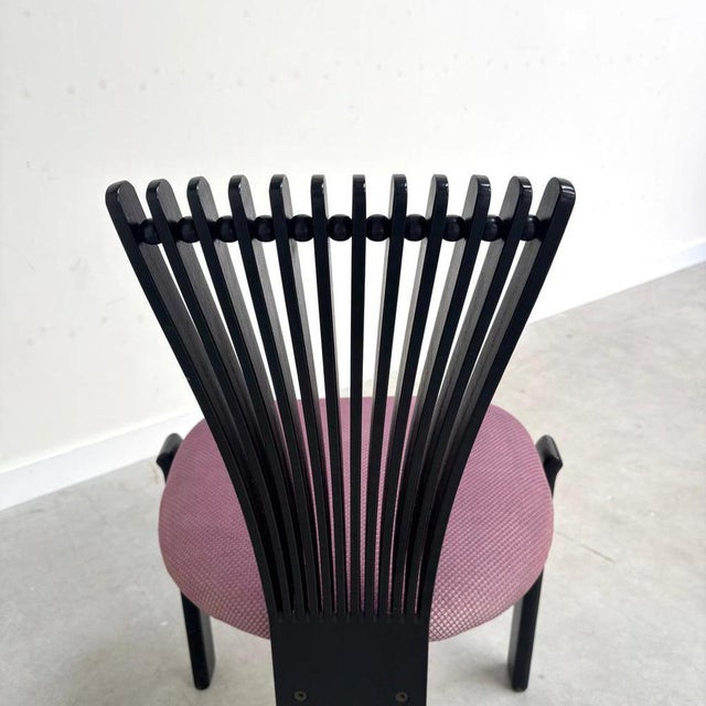 Black Vintage Dining Chairs by Westnofa, 1980s, Set of 6 For Sale - Image 8 of 18