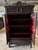 Red 1800's Antique Breton, French, Carved, Shelves, Red Interior, Bookcase! For Sale - Image 8 of 11