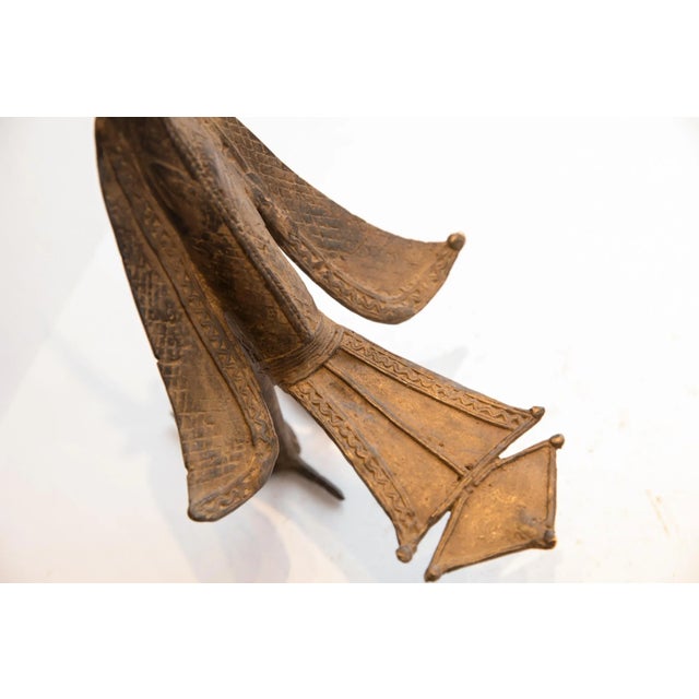 Mid 20th Century Vintage African Curved Beak Bird Casting For Sale - Image 5 of 9