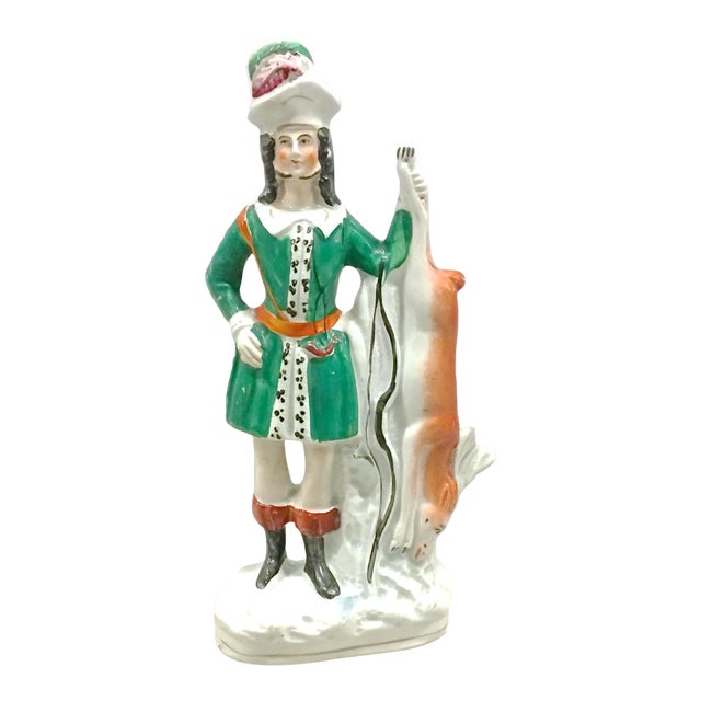 Antique Staffordshire Hunter Figurine For Sale