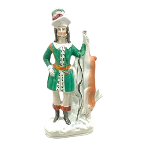 Antique Staffordshire Hunter Figurine