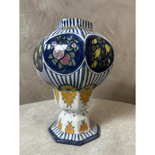 Ceramic Vintage Vase in Polychrome, 1925 For Sale - Image 7 of 14