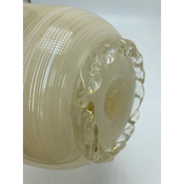 Hand Blown Handkerchief Art Glass Bowl For Sale - Image 4 of 9