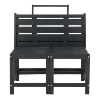 Belamy Outdoor Transformer Bench in Dark Slate Grey For Sale
