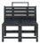 Belamy Outdoor Transformer Bench in Dark Slate Grey For Sale