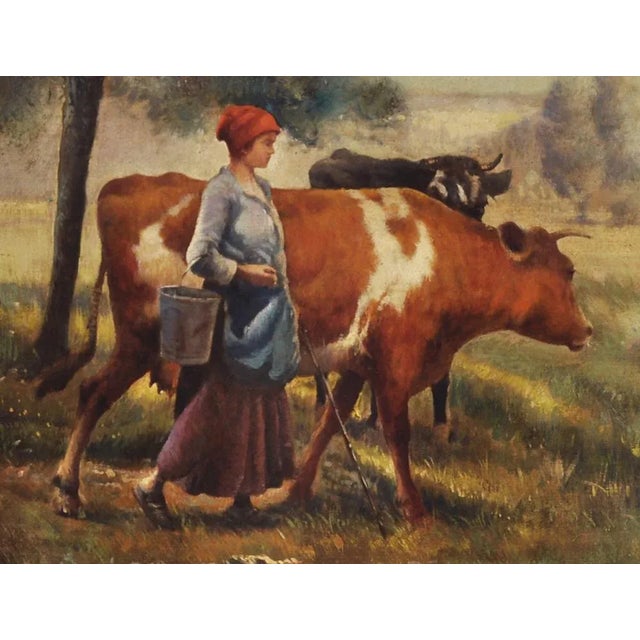 Emilio Pergola, Country Landscape, Oil on Canvas, 2005 For Sale - Image 3 of 6