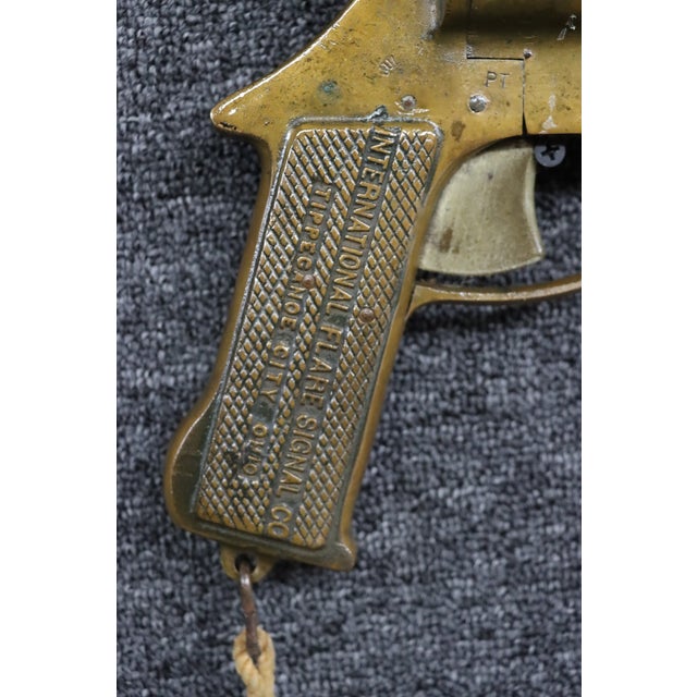 Antique International Flare Signal Co. Brass and Iron Flare Gun For Sale - Image 10 of 13