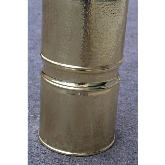 Gold Solid Brass Umbrella Stand, Italy, 1960s For Sale - Image 8 of 9