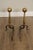 Federal Style Vintage Pair of Brass Andirons For Sale In Philadelphia - Image 6 of 12