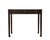 This vintage console table features three side-by-side storage drawers, each accented with traditional metal hardware and...