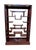Add timeless elegance to your home with this vintage Chinese carved rosewood wall-mounted curio display cabinet. Crafted...