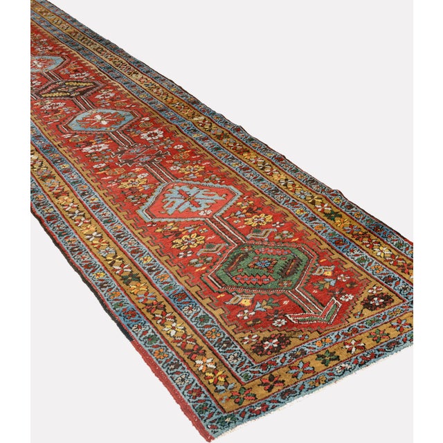 Textile Vintage Circa 1940 Runner 3ft 4in X 14ft 5in For Sale - Image 7 of 15
