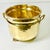 Mid-Century Boho Chic Arts & Crafts Hollywood Regency Footed Hammered Brass Planter With Handles For Sale - Image 6 of 8