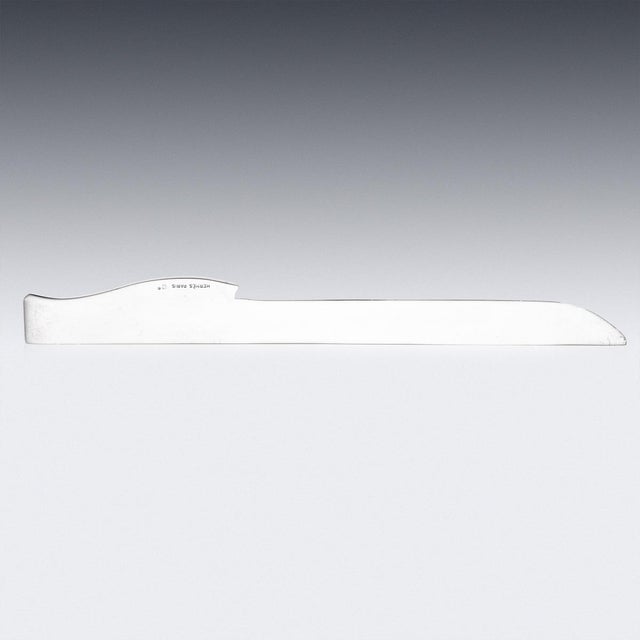 1970s Vintage 20th Century French Silver Letter Opener from Hermès, 1970 For Sale - Image 5 of 10