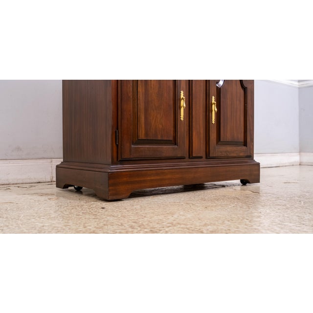 1980s Harden Cherry Flip Top Server Cabinet For Sale - Image 10 of 18