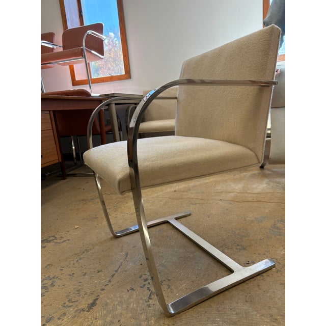 1960s Mies Van Der Rohe Brno Flat Bar Chairs by Treitel-Gratz, Set of 6 For Sale - Image 10 of 18