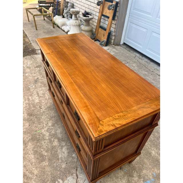 French 19th Century Louis XVI Walnut Commode / Chest of Drawers For Sale - Image 10 of 12