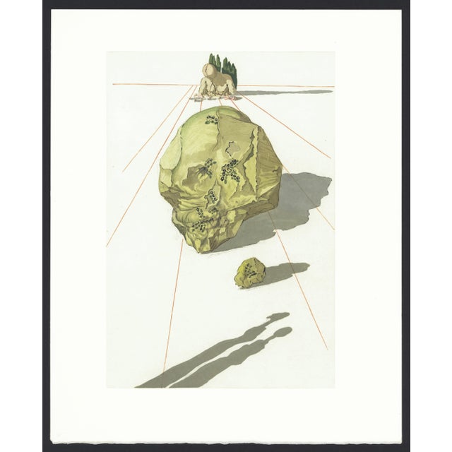 1963 Dalí Divine Comedy Engraving Enfer Chant 33 "Ugolino Et Ruggieri" (Ugolino and Ruggieri) For Sale