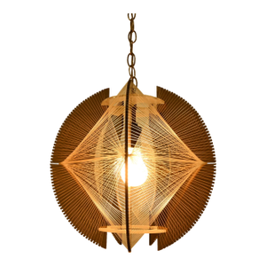 Paul Secon for Sompex Nylon and Lucite Geometric Hanging Pendant Lamp, 1970s