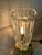 Metal Vintage Textured Glass Petite Table Lamp For Sale - Image 7 of 7