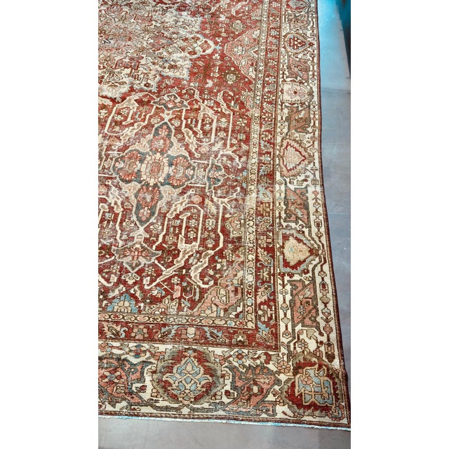 Textile Antique Persian Bakhtiari - 18'7"x12'5" For Sale - Image 7 of 10
