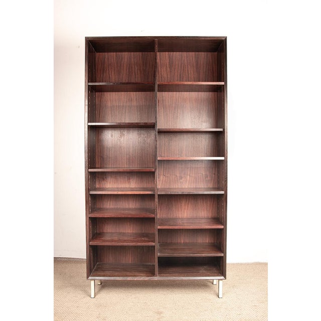 1960s Large Danish Tall Bookcase in Rosewood by Erik Brouer for Brouers Mobelfabrik, 1960s For Sale - Image 5 of 13