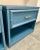 Blue Vintage Blue Faux Bamboo Nightstands - A Pair For Sale - Image 8 of 9
