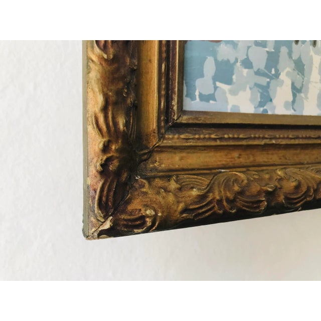 1970s Vintage Paris Street Scene Oil Painting by Artist Rocco For Sale - Image 5 of 6
