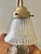 Brass Mid 20th Century Gooseneck Lily Pad Lamp With Glass Shade For Sale - Image 8 of 10